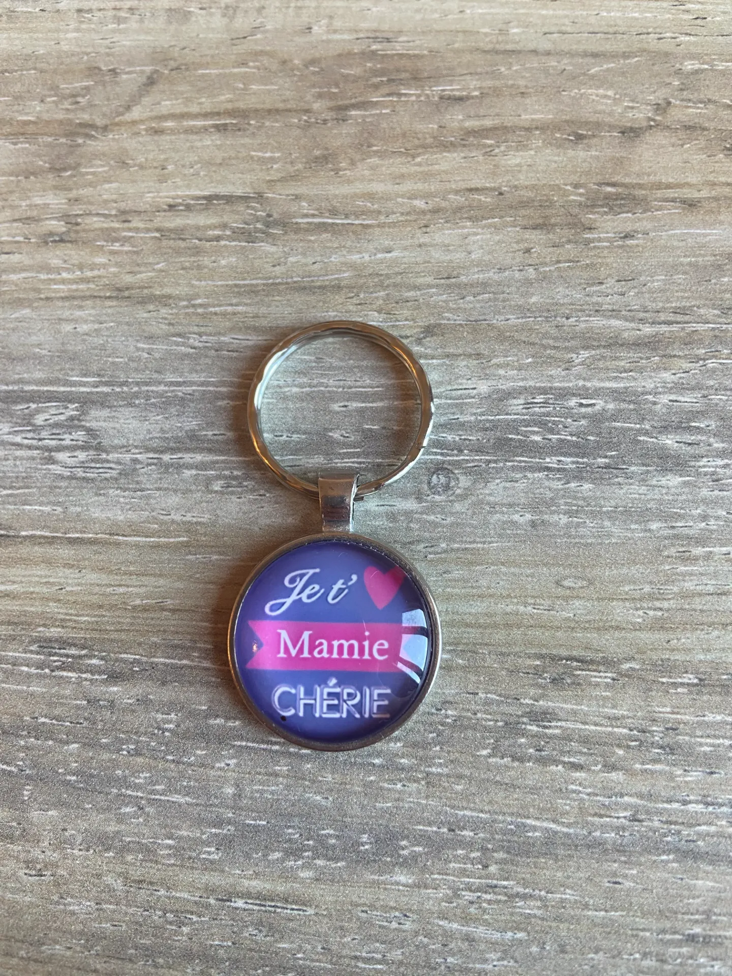 Porte-clé "je t'aime mamie chérie"
