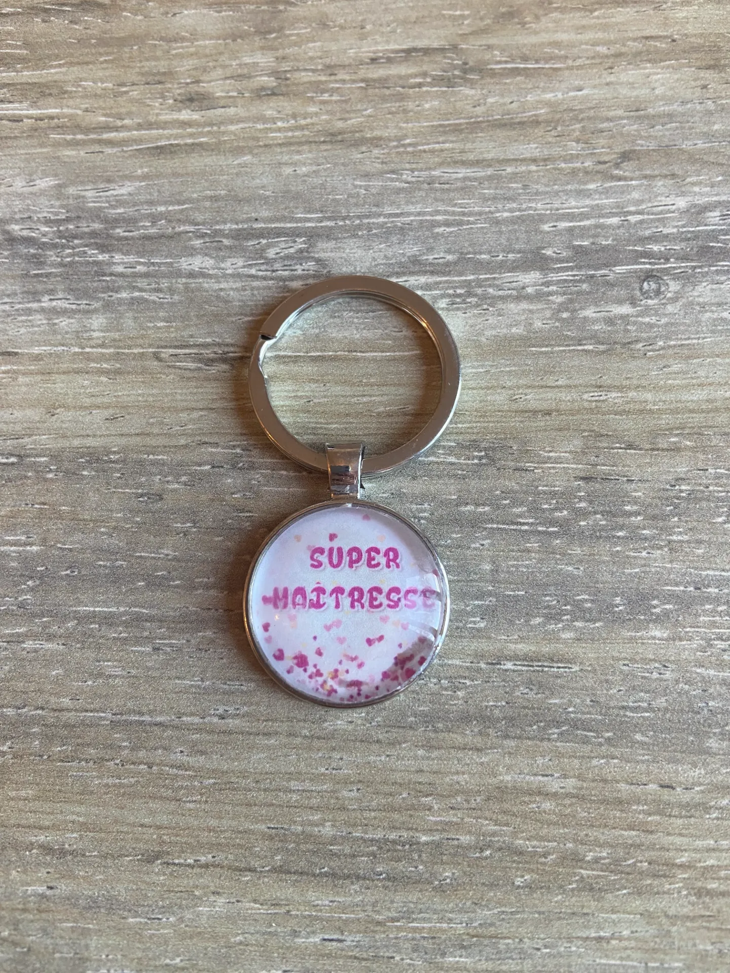 Porte-clé "super maitresse"