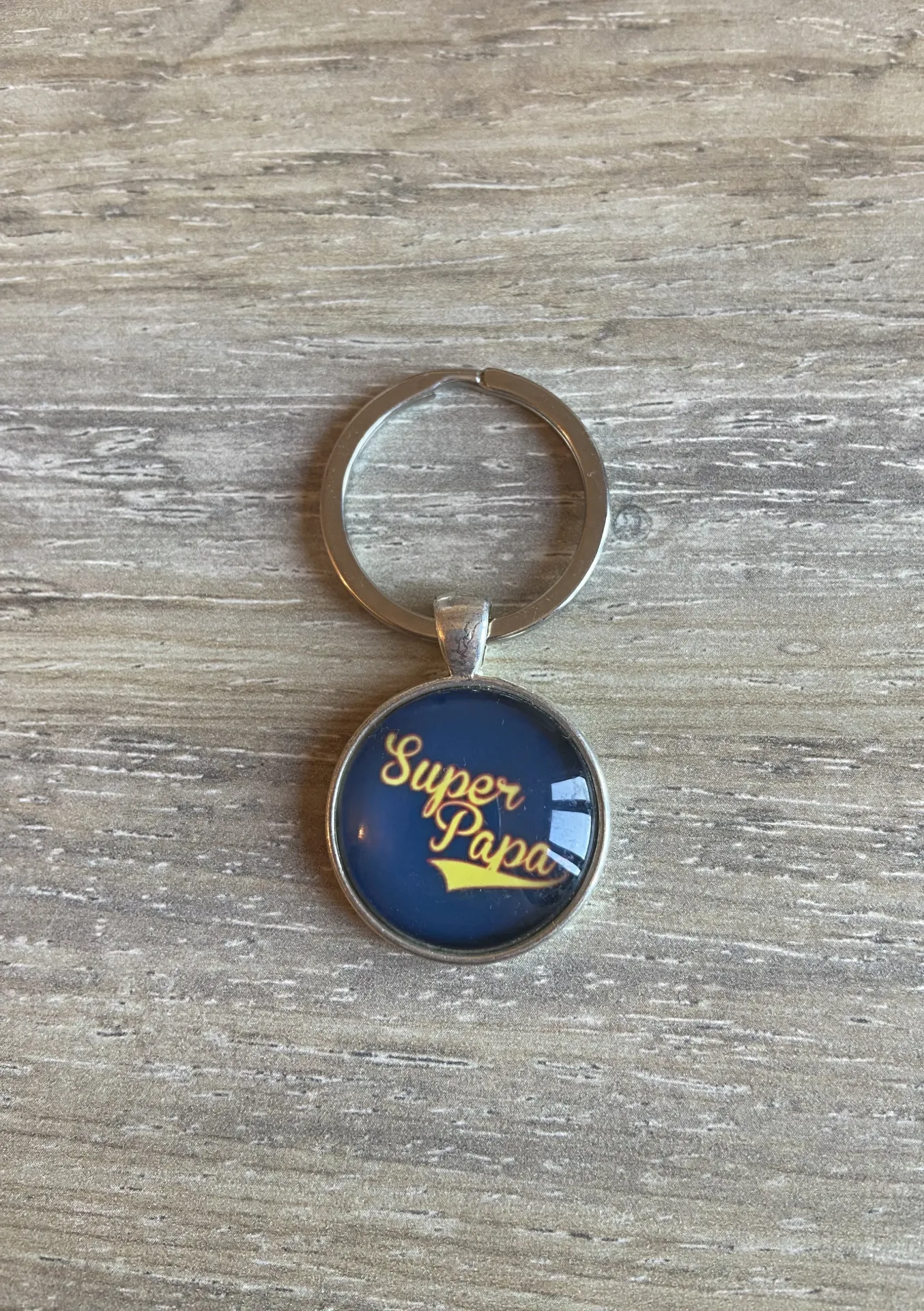 Porte-clé "super papa"