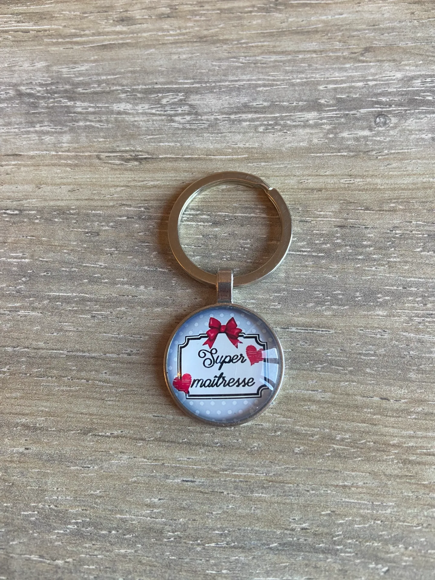 Porte-clé "super maitresse"