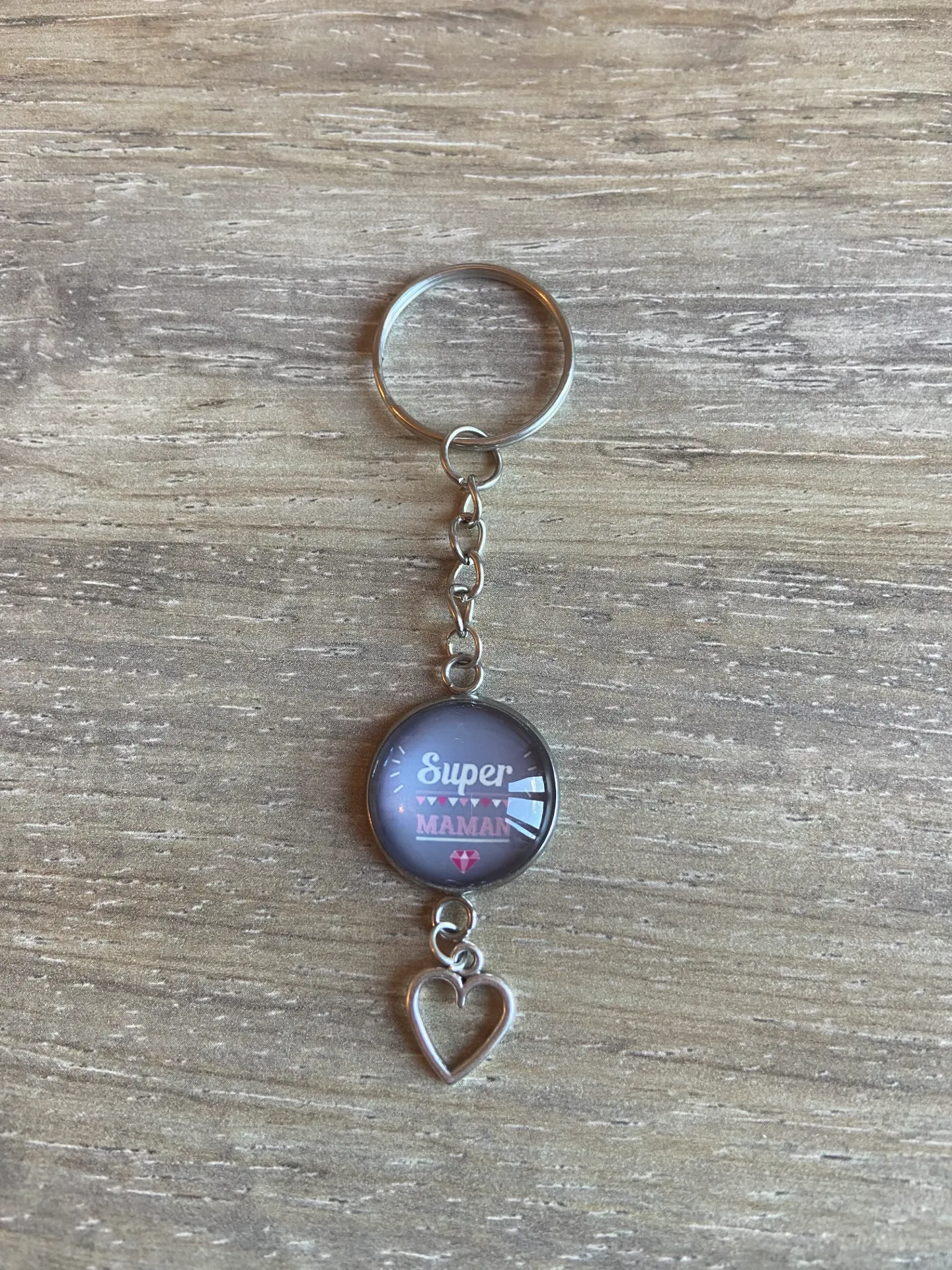 Porte-clé "super maman"