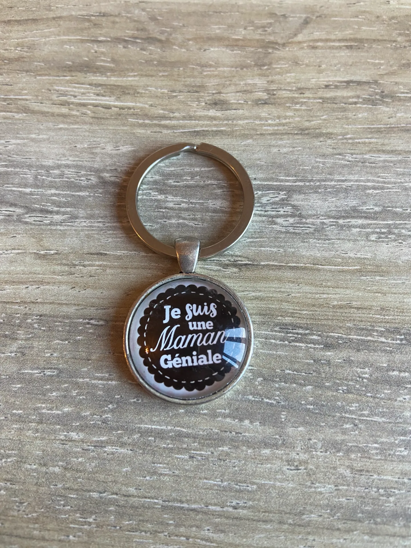 Porte-clé "je suis une maman géniale"