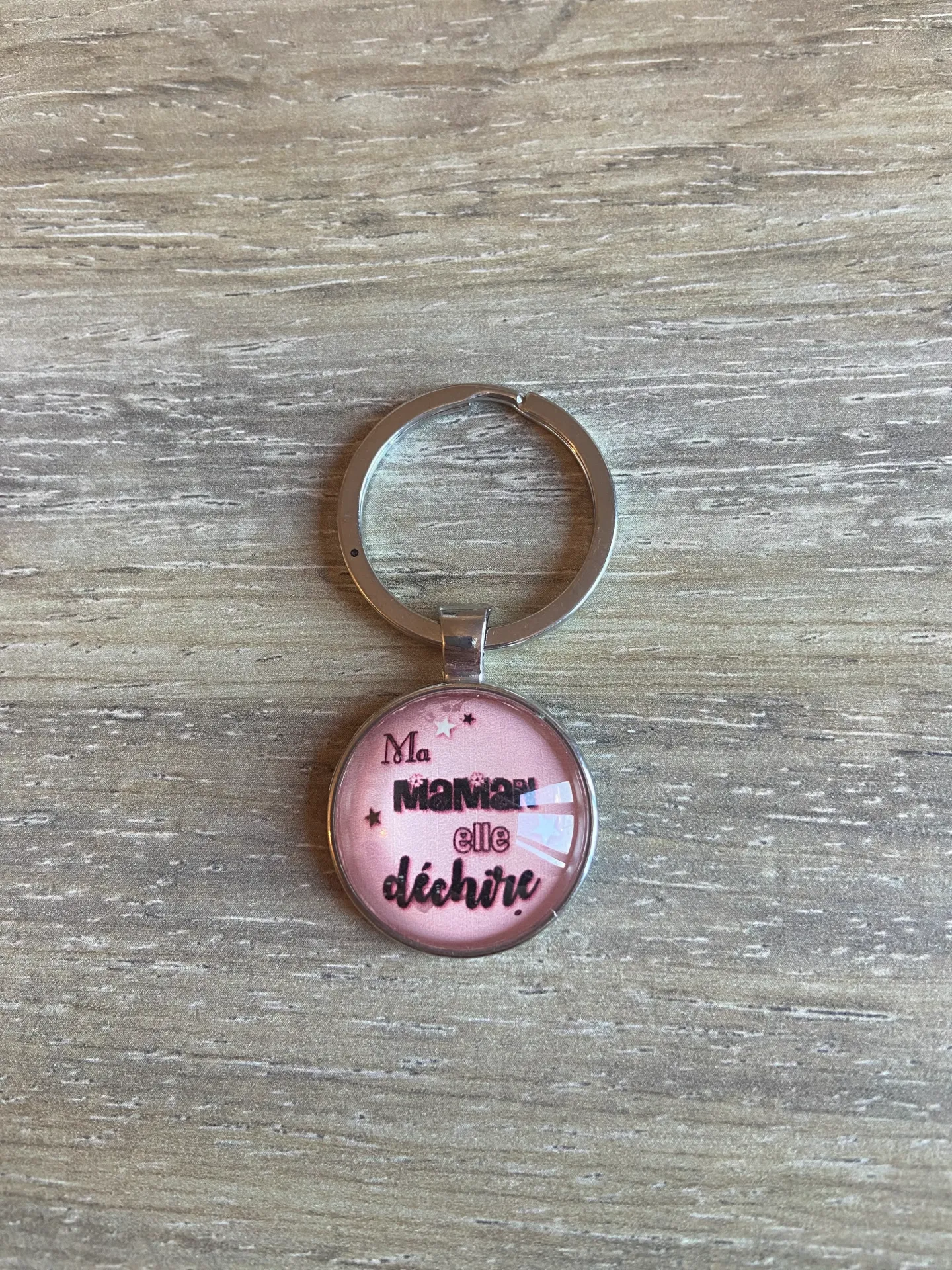 Porte-clé "ma maman, elle déchire"