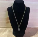Collier avec tortue couleur au choix en acier inoxydable