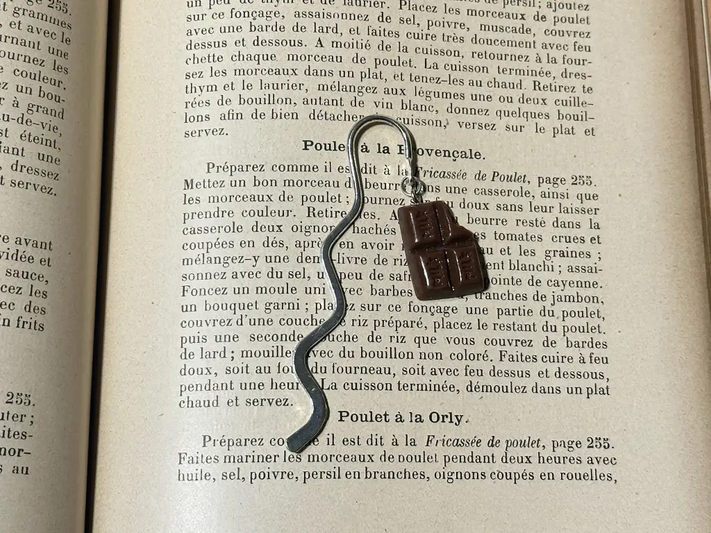 Marque-page chocolat au lait