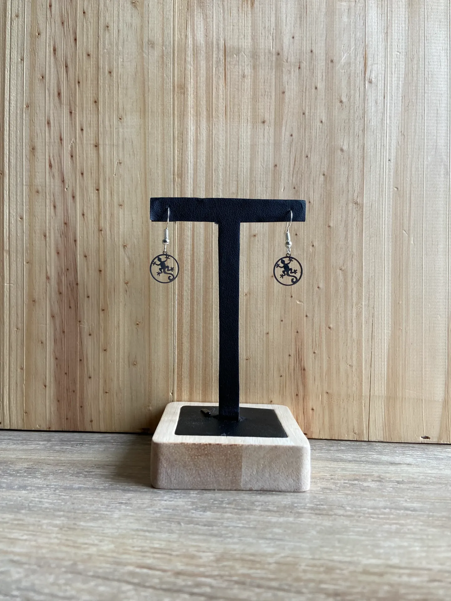 Boucle d'oreilles Lézard en acier inoxydable (Argentée)
