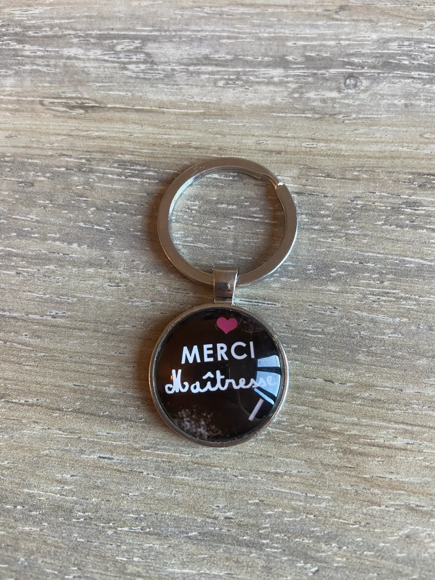 Porte-clé "merci maitresse"