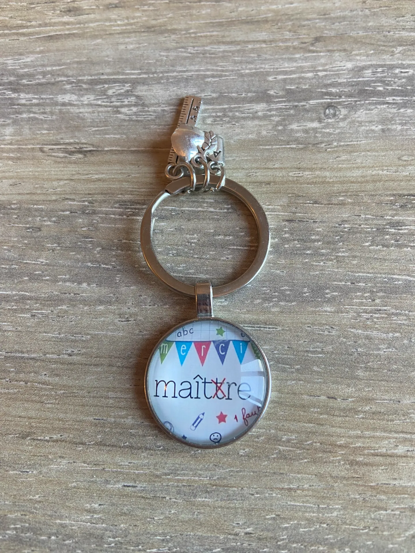 Porte-clé "merci maitre"