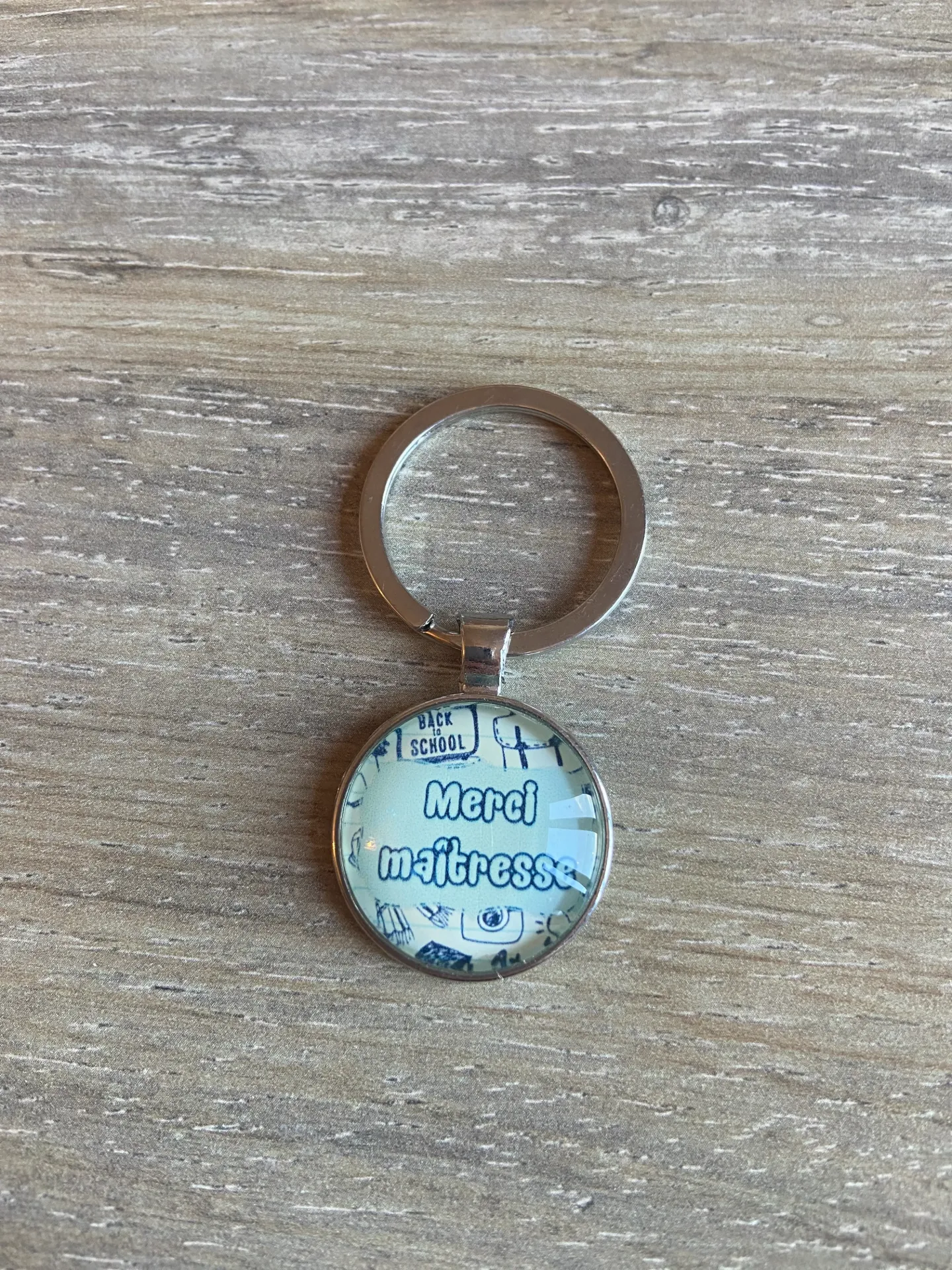 Porte-clé "merci maitresse"