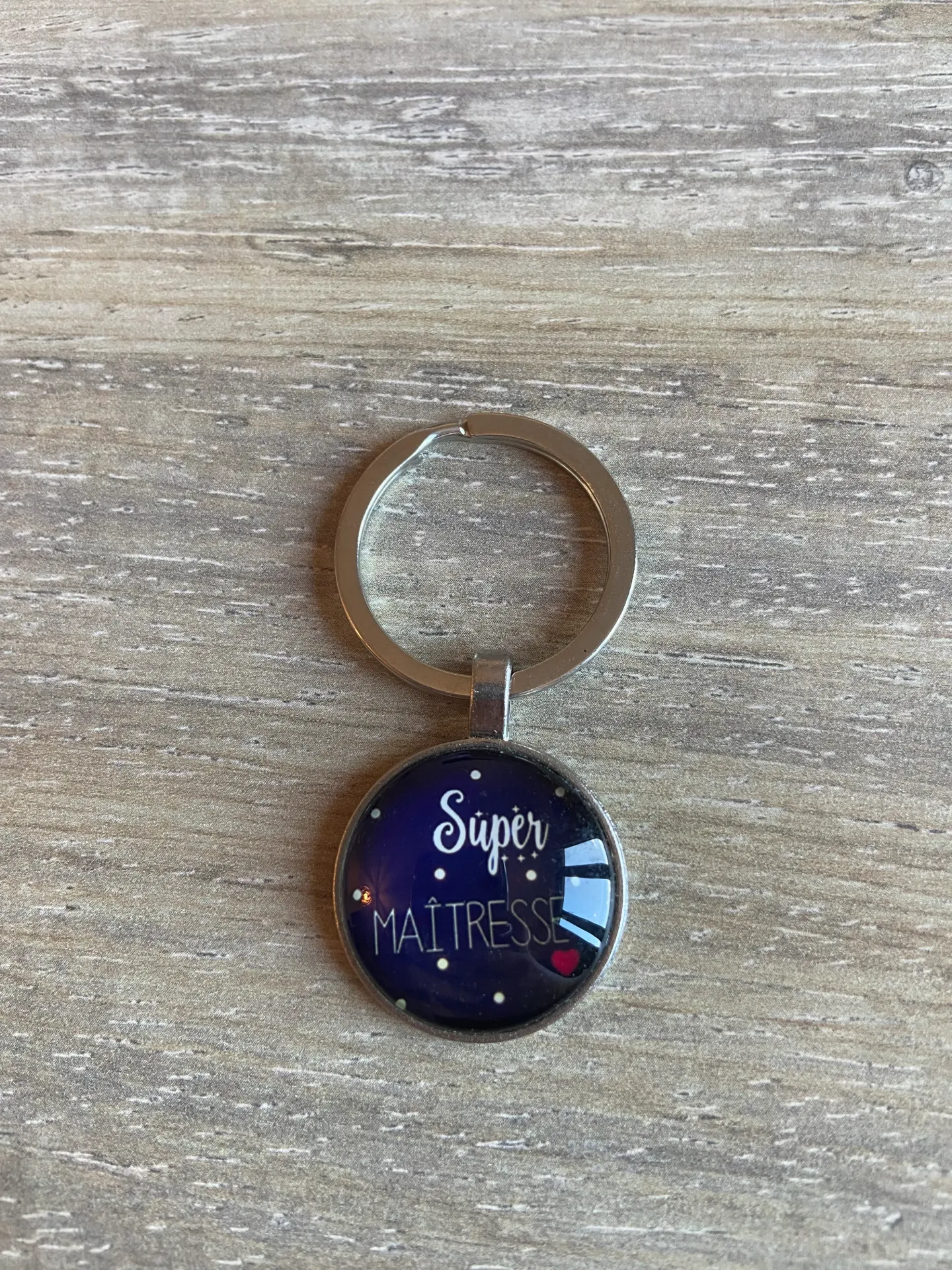 Porte-clé "super maitresse"