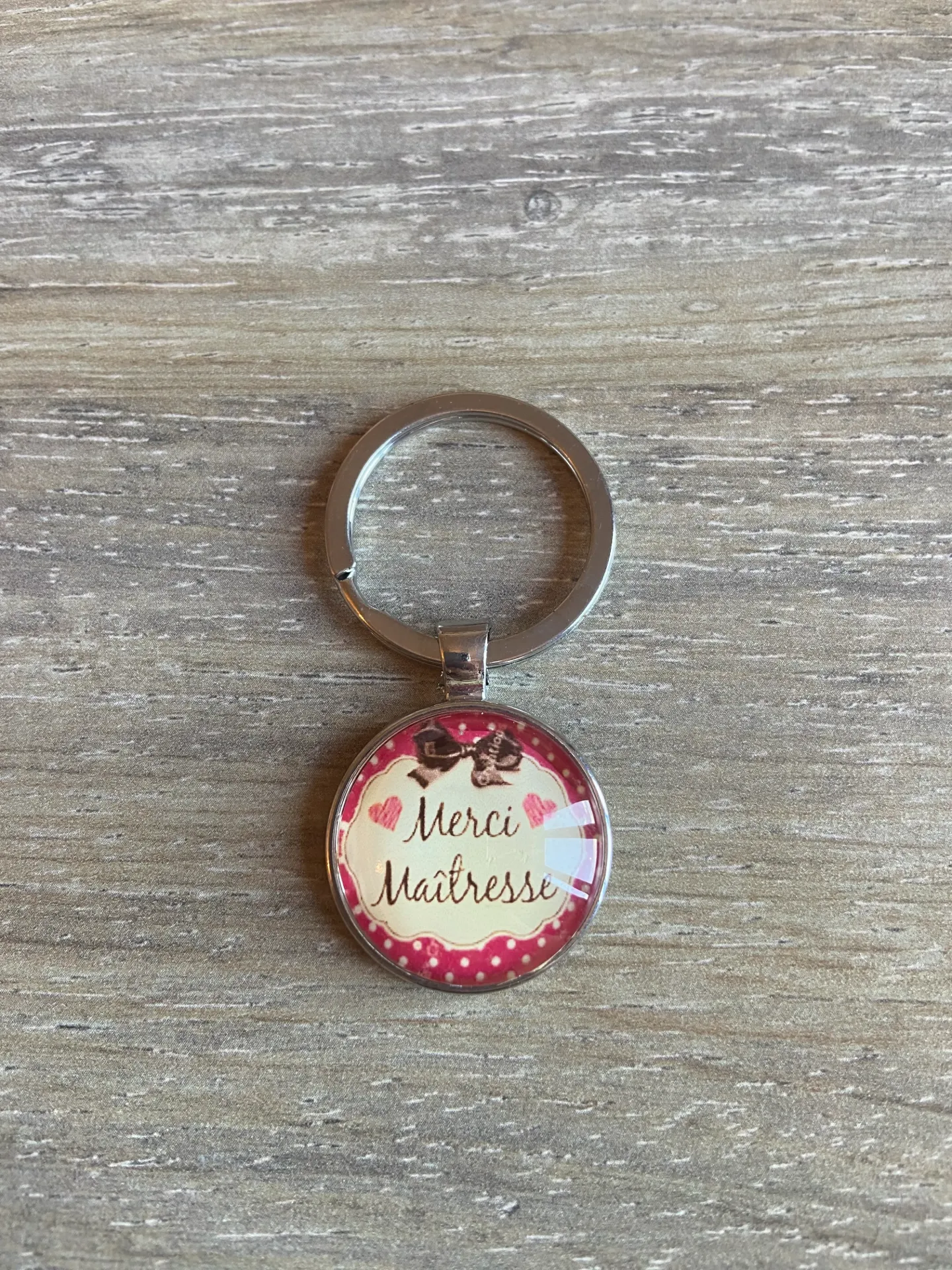 Porte-clé "merci maitresse"