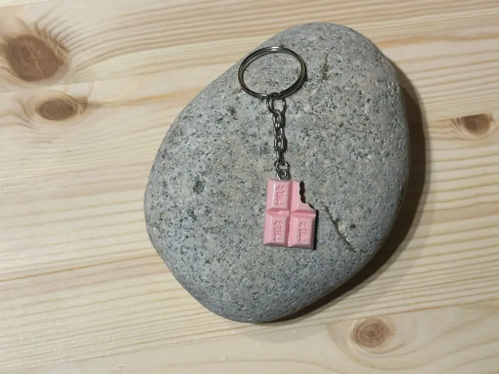 Porte-clé chocolat rose