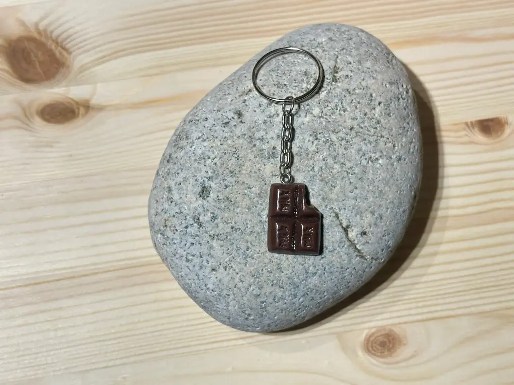 Porte-clé chocolat au lait
