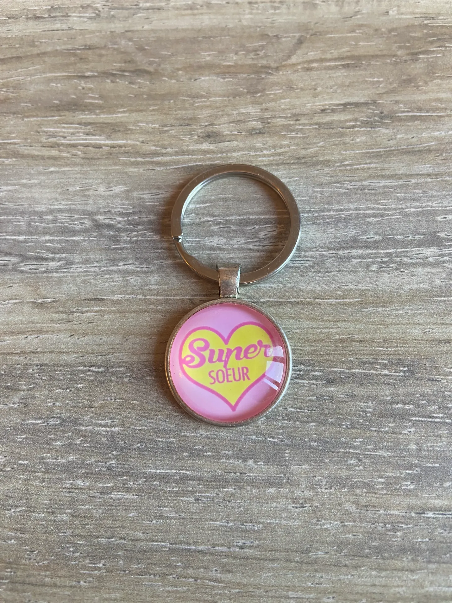 Porte-clé "super sœur"