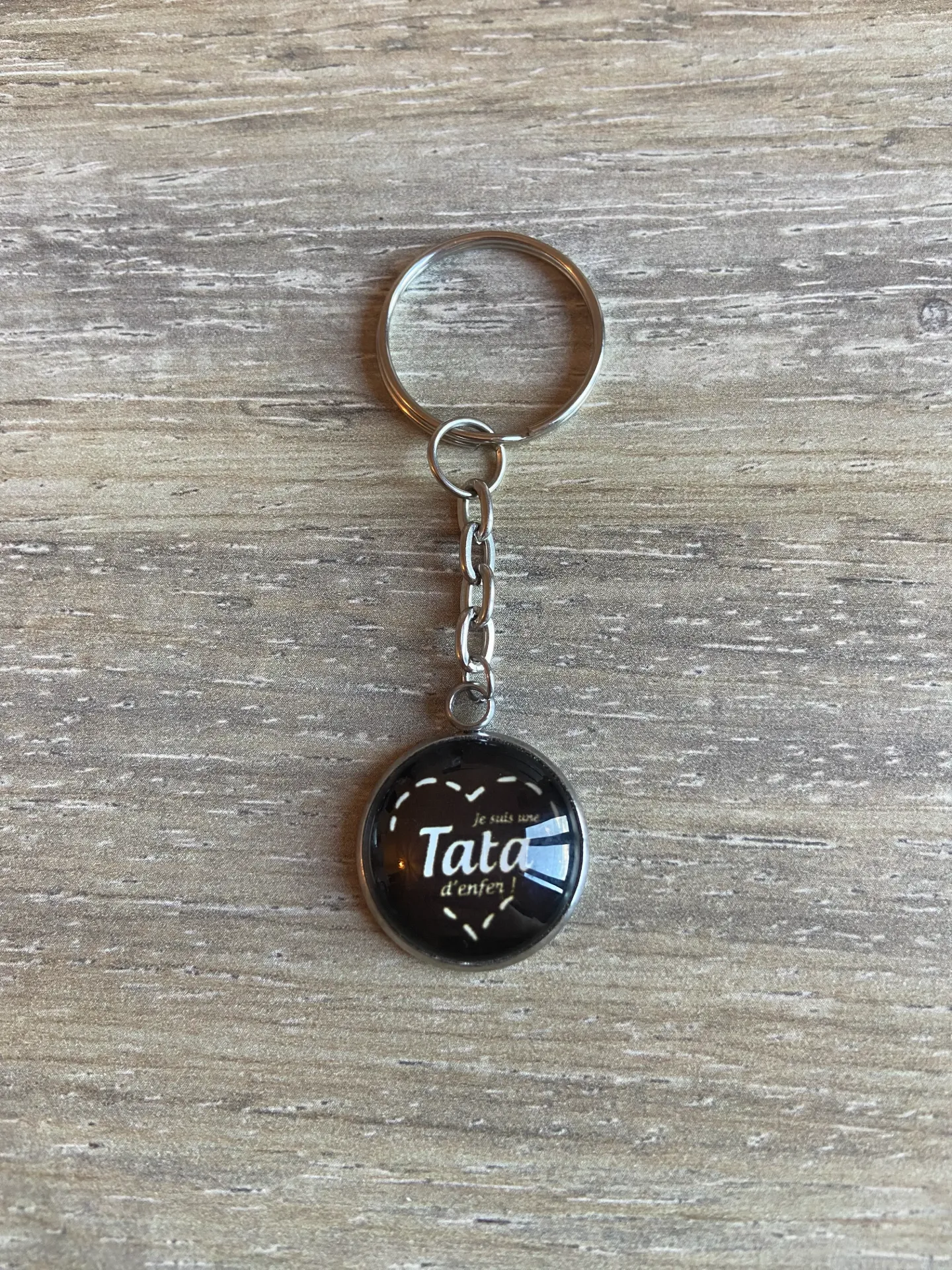 Porte-clé "je suis une tata d'enfer"