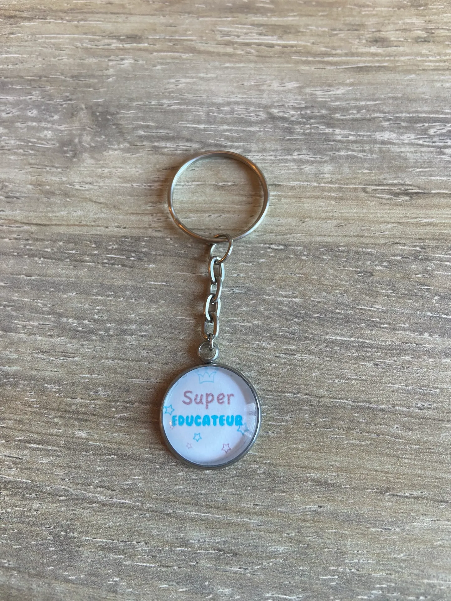 Porte-clé "super éducateur"