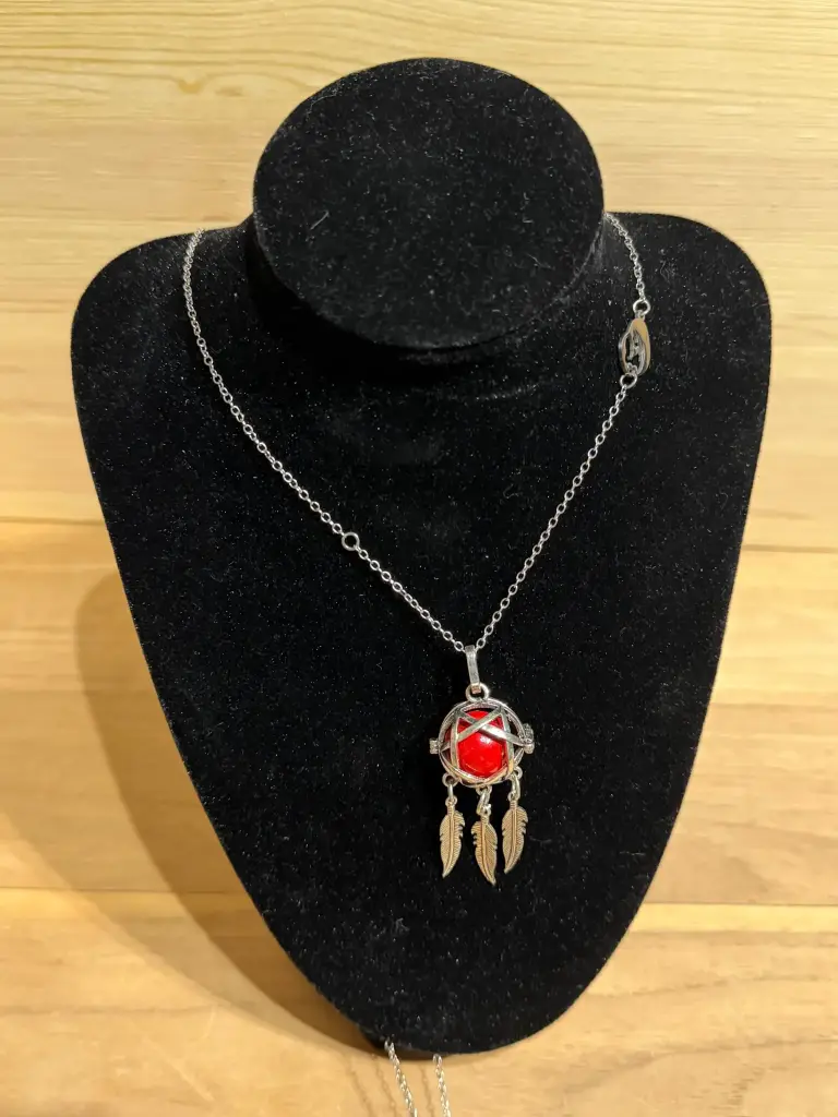 Bola de grossesse rouge style attrape-rêve 100cm