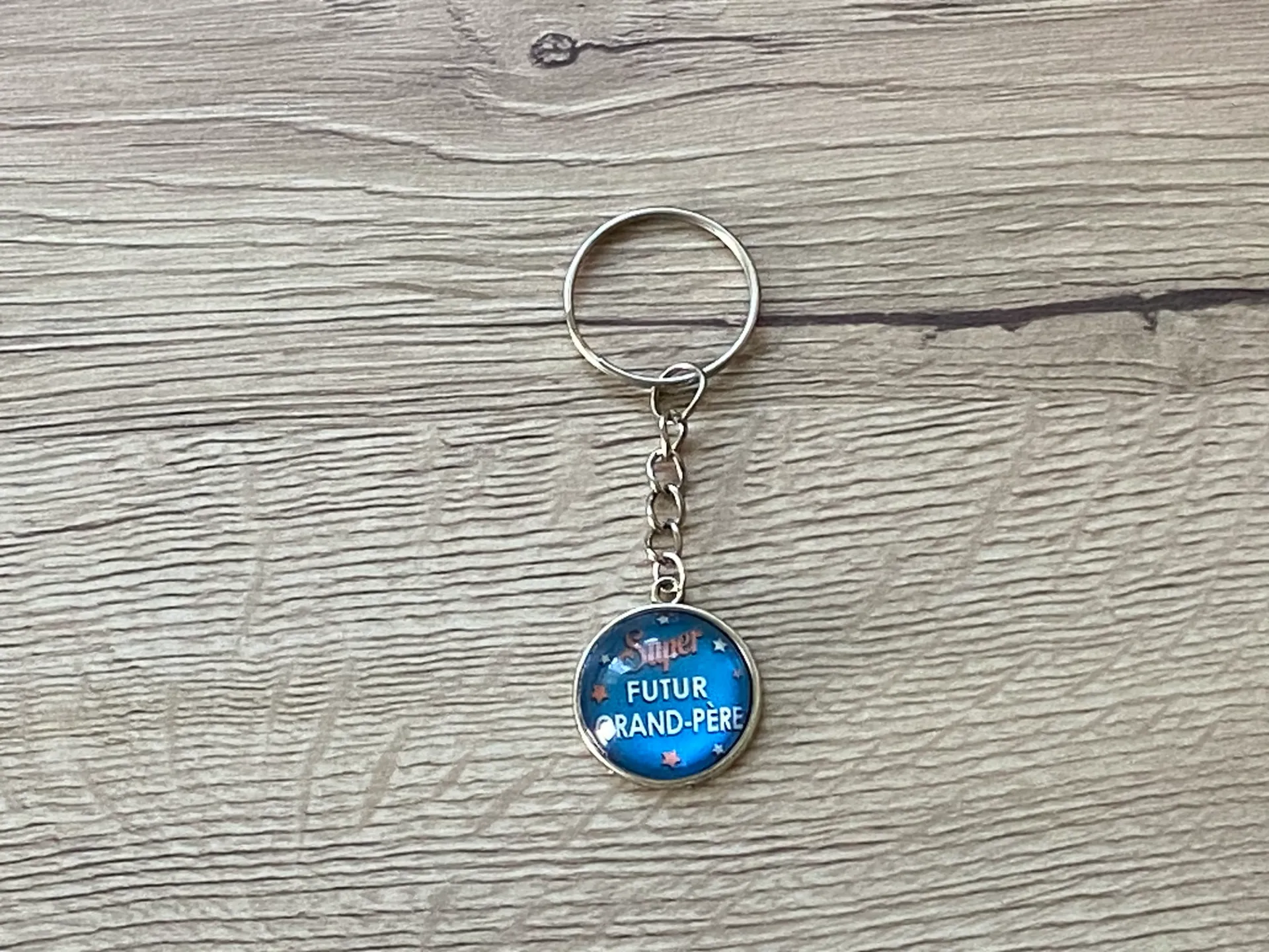 Porte-clé "super futur grand-père"