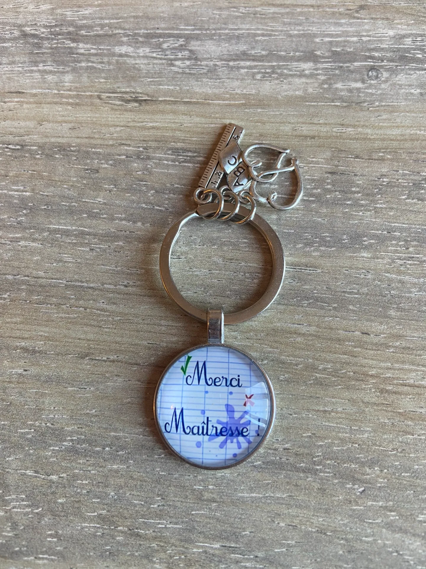 Porte-clé "merci maitresse"