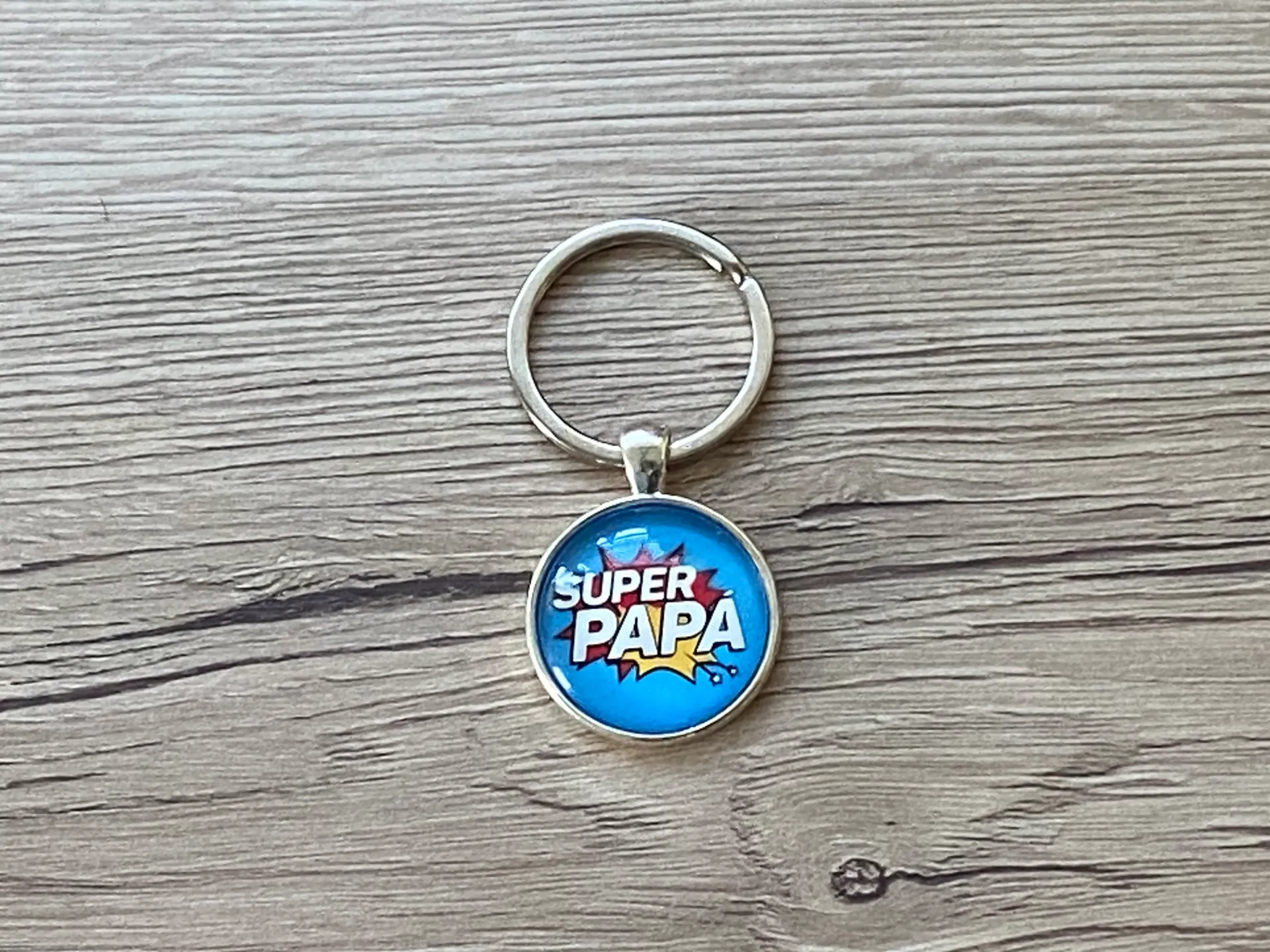 Porte-clé "super papa"