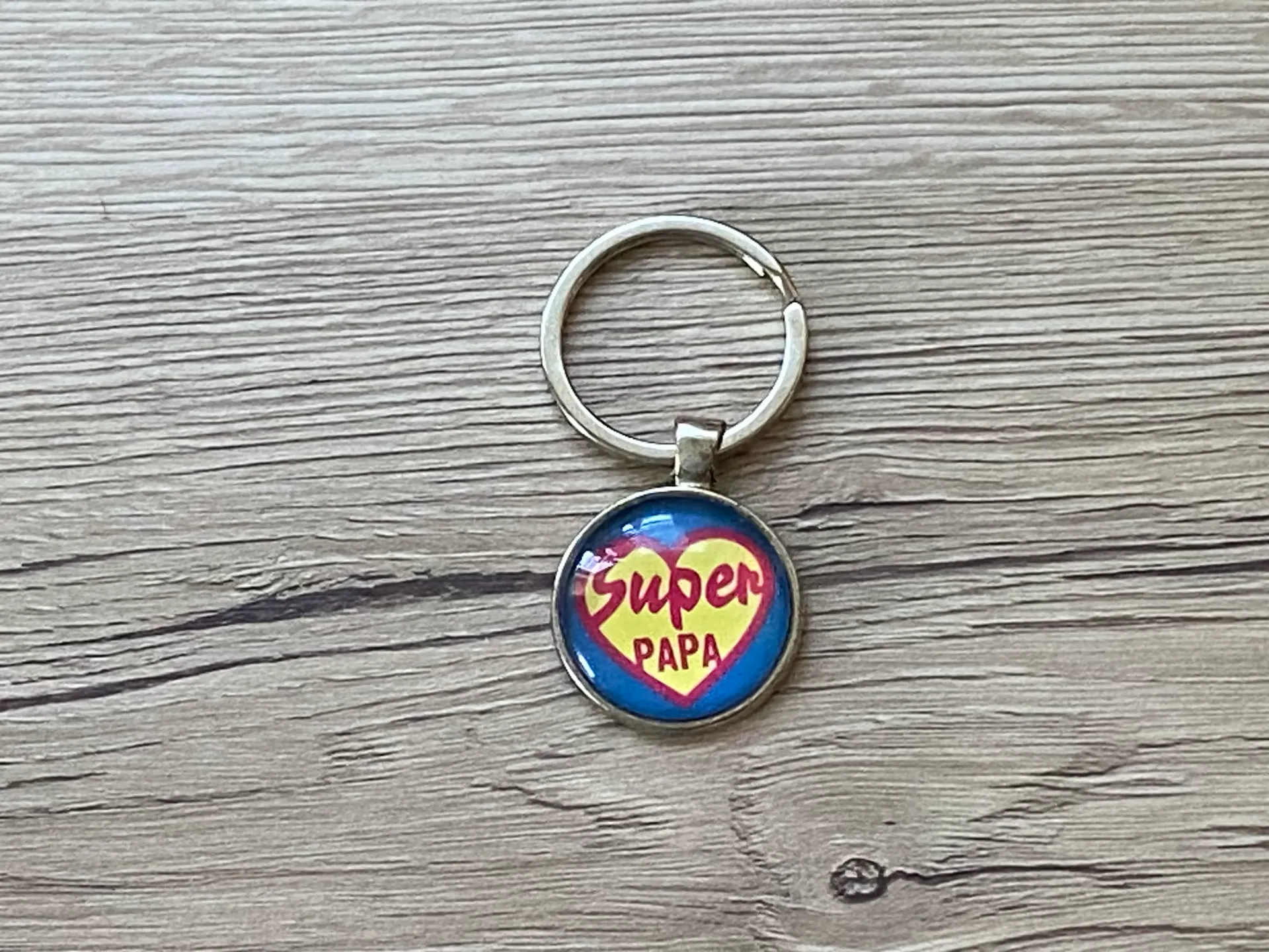 Porte-clé "super papa"