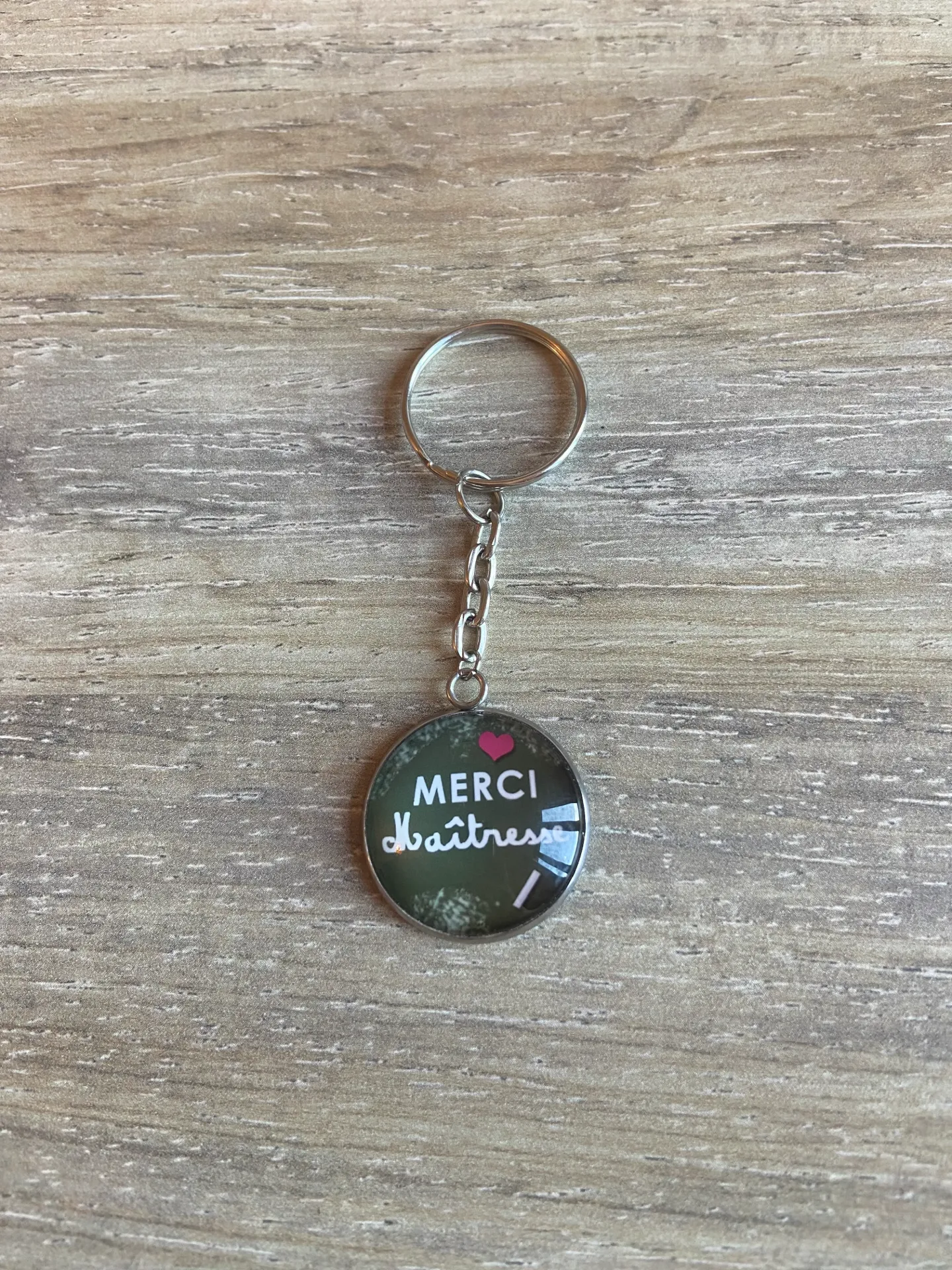 Porte-clé "merci maitresse"