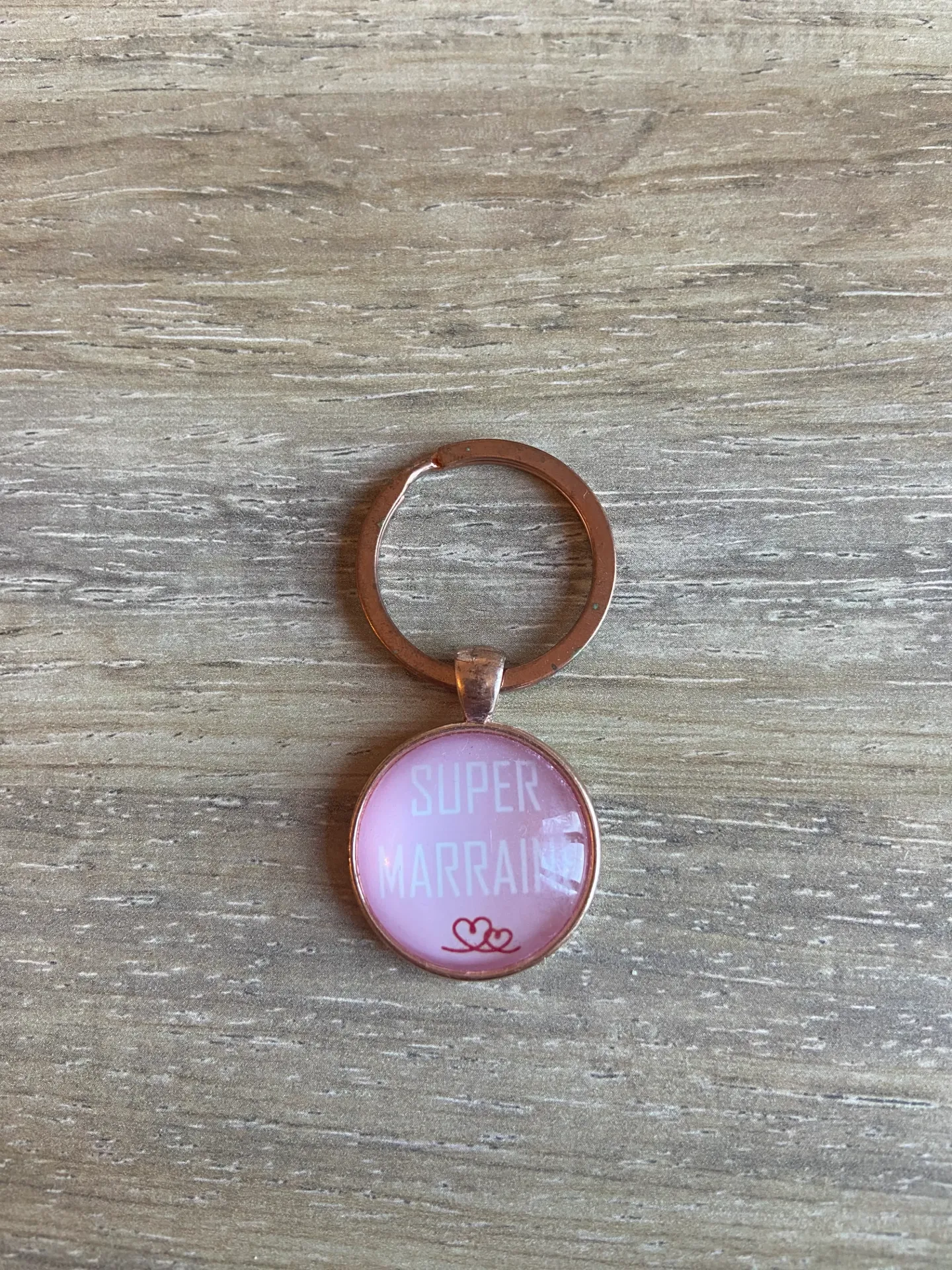 Porte-clé "super marraine"