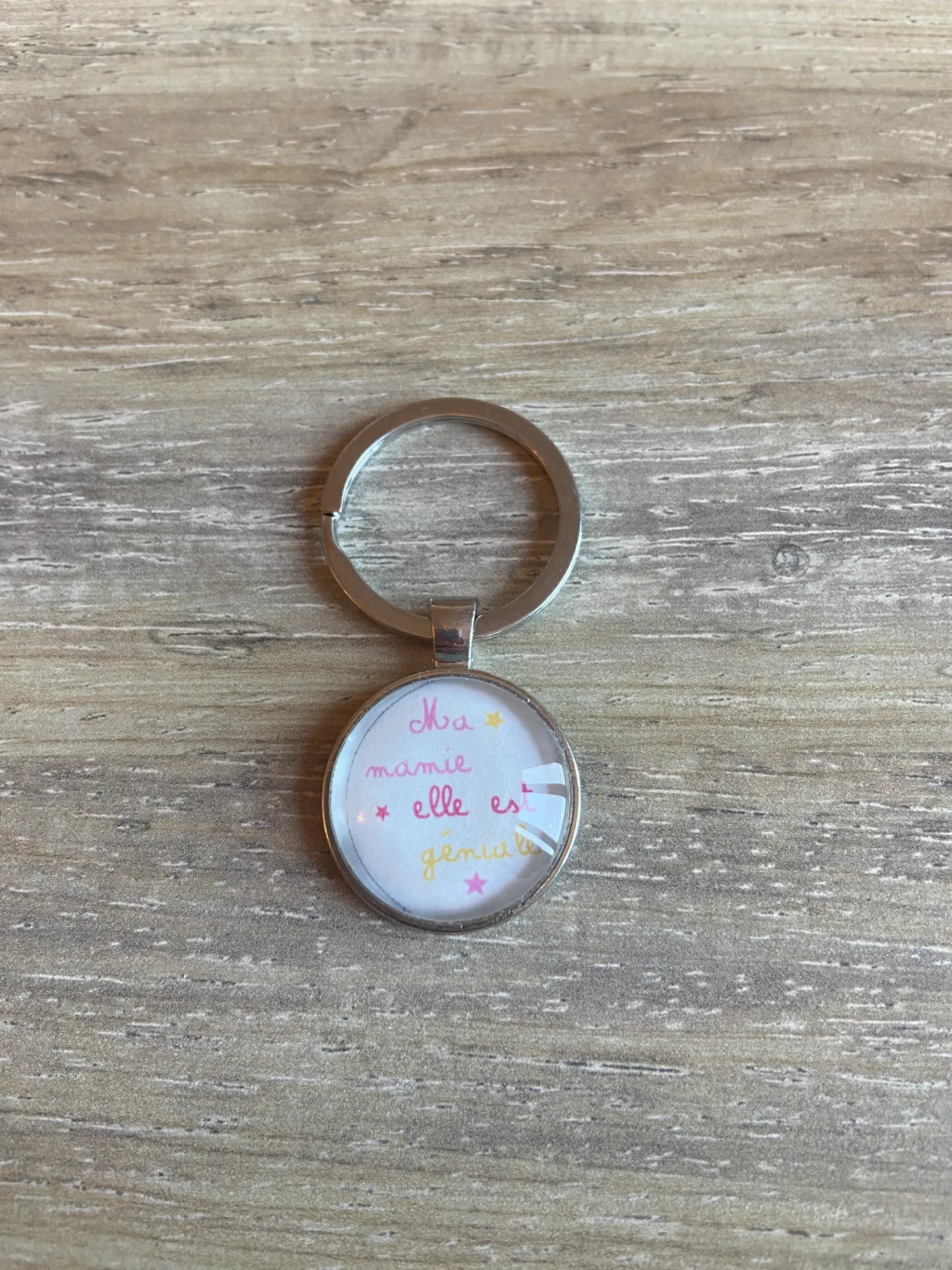 Porte-clé "ma mamie, elle est géniale"