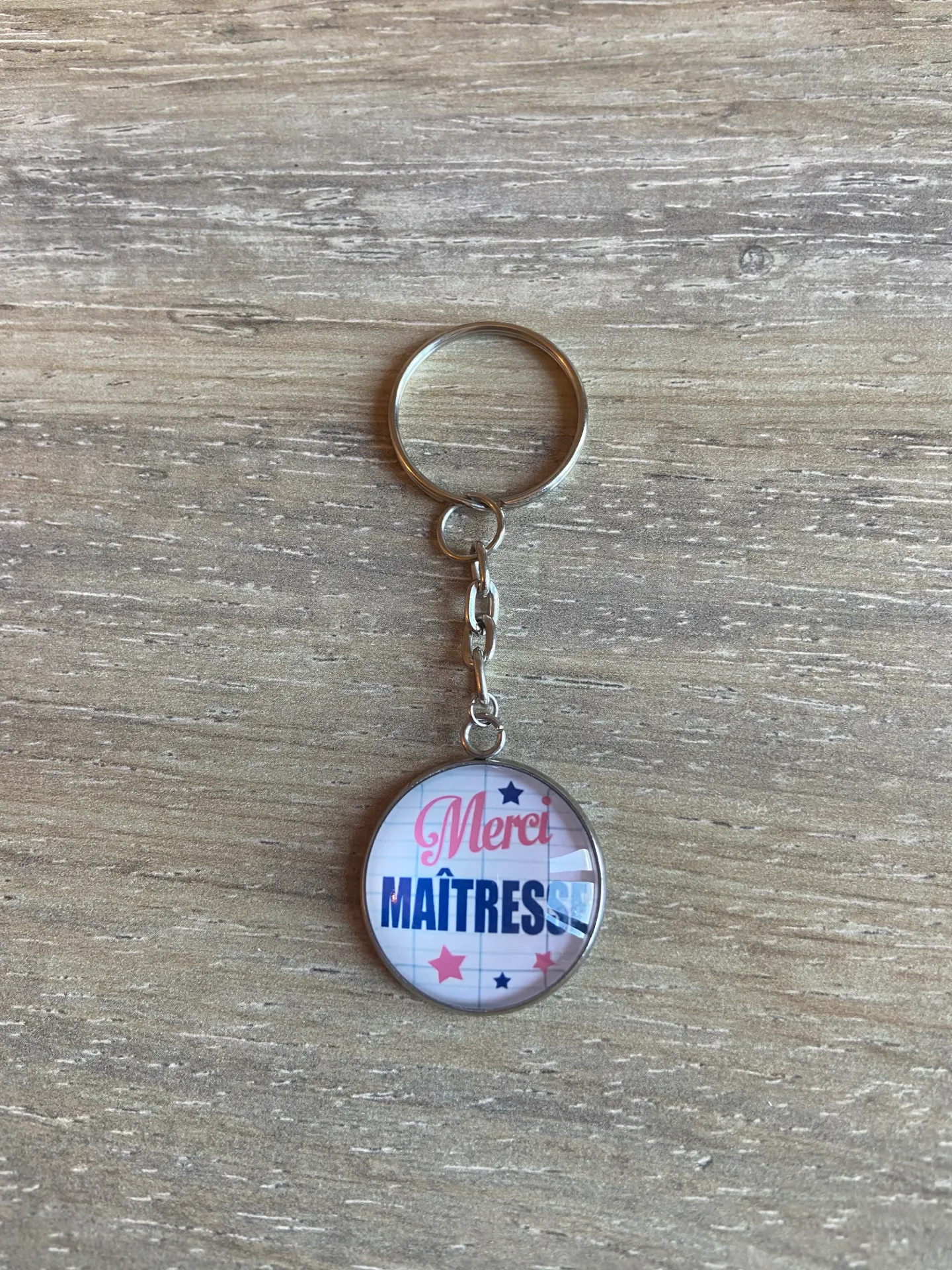 Porte-clé "merci maitresse"